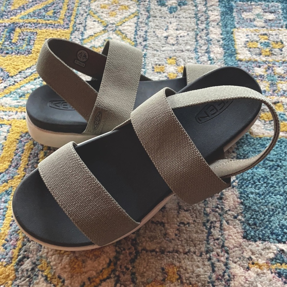 Keen Elle Back Strap Green Sandals